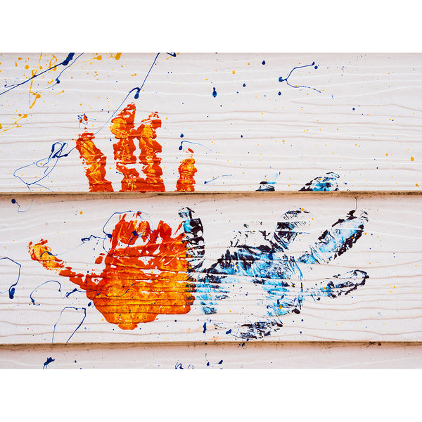 Colorful Hand Prints, Graffiti