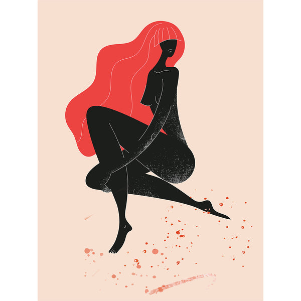 Sitting Woman, Digital Art