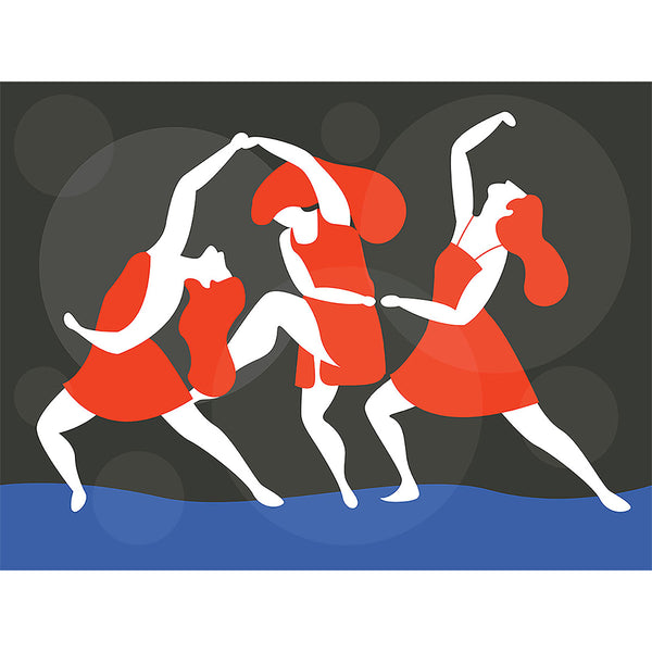 Three dancers, Digital Art
