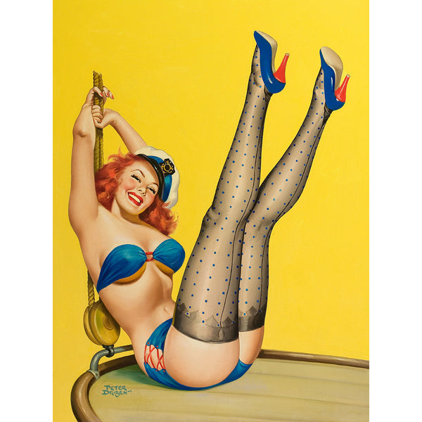 Pin-Up Girl, Girl With Dropped Hat