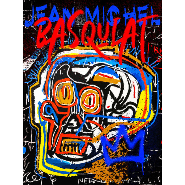 Skull in Grunge Graffiti Style, Pop Art Poster