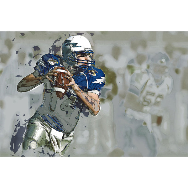 Quaterback, Multi Panel Metal Art