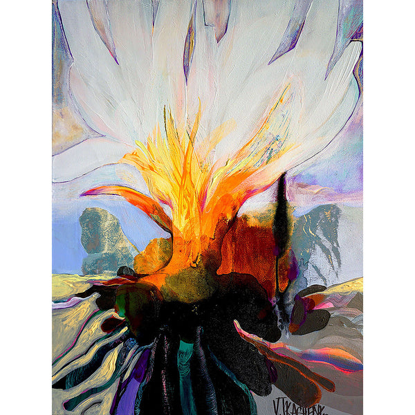 Flower W, Abstract Contemporary Art
