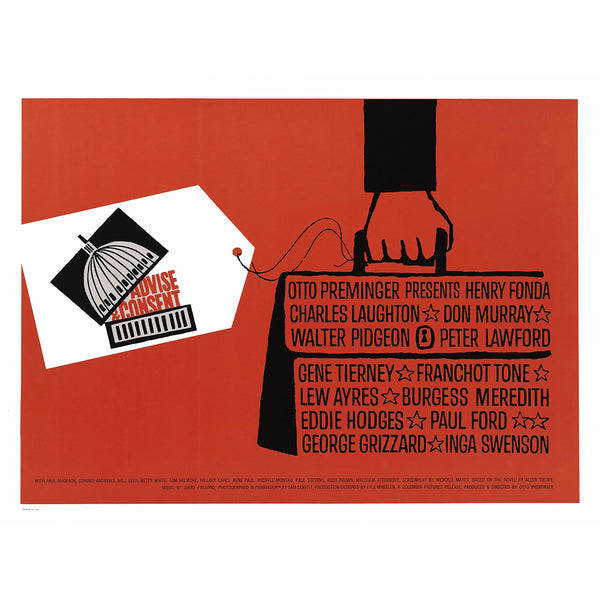 Advise and Consent (2), Movie Poster