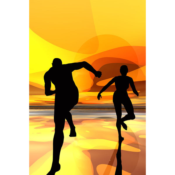 Dancing On A Beach, Digital Art