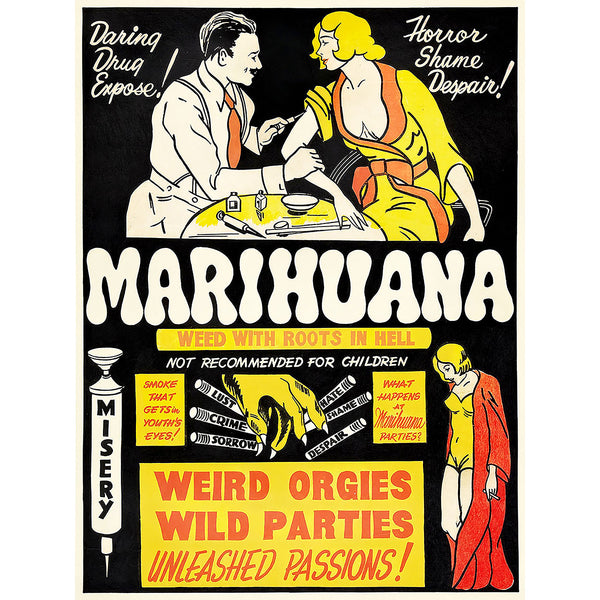 Marihuana, Vintage 1930s Movie Poster