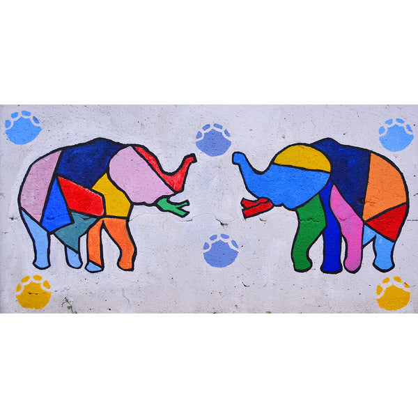 Colorful Elephants, Street Art