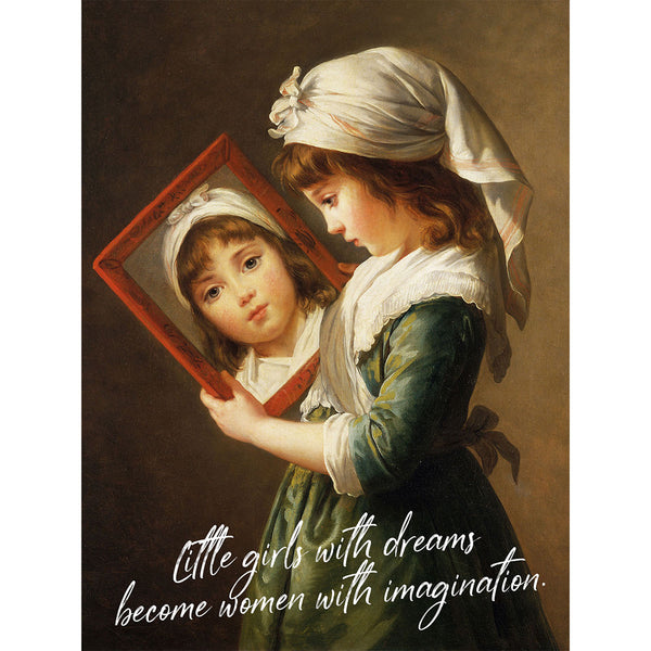 Girl Looking in a Mirror, Altered Art