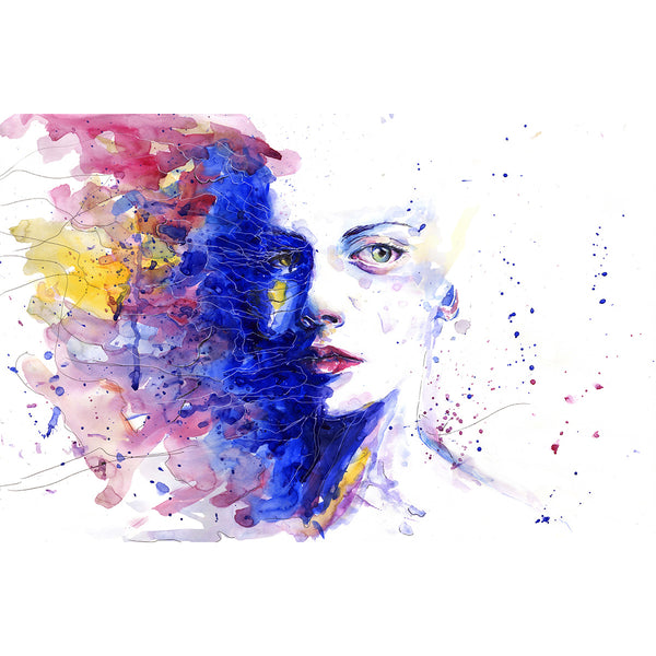 Watercolor Woman's Portrait