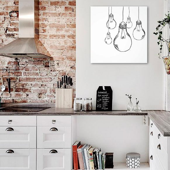 Light Bulbs Sketch, Minimalism