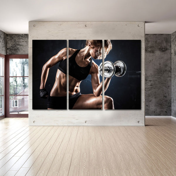 Women's Dumbbell Workout, Sport Photography