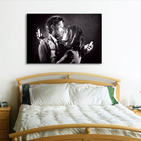 Banksy, Mobile Lovers, Graffiti