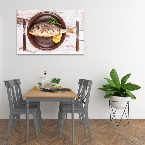 Fried Fish On a Platter, Photography