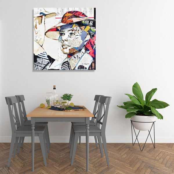 Casablanca, Collage/Watercolor