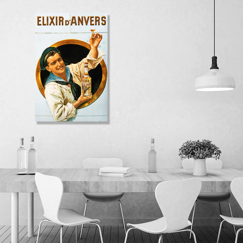 Elixir d'Anvers, Vintage Advertising Poster