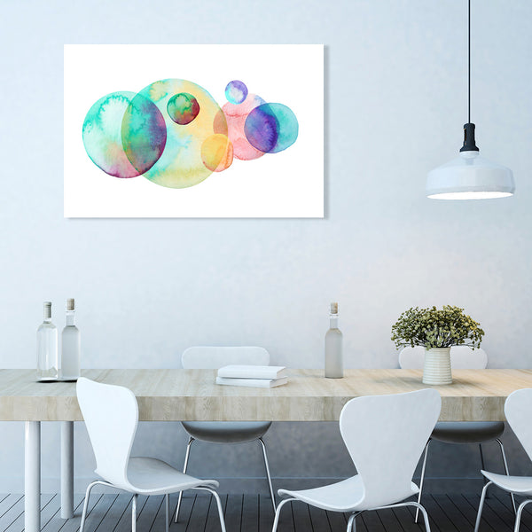 Multicolor Spots, Watercolor Art