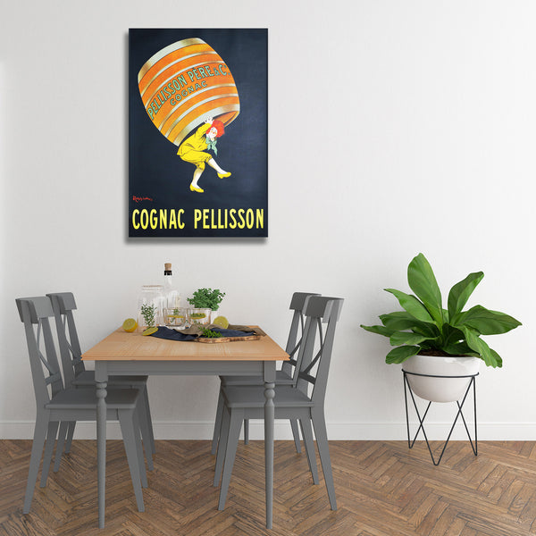 Cognac Pellisson, Vintage Advertising Poster