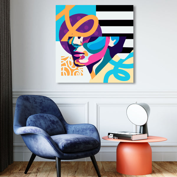 Abstract Woman Portrait, Digital Art