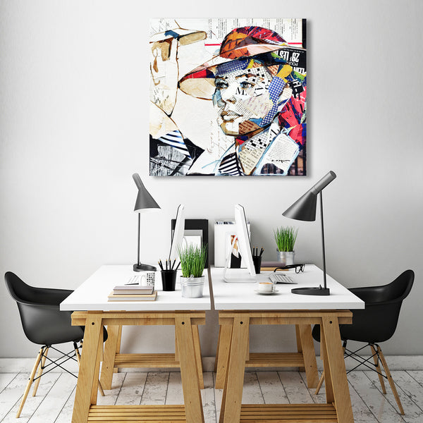 Casablanca, Collage/Watercolor
