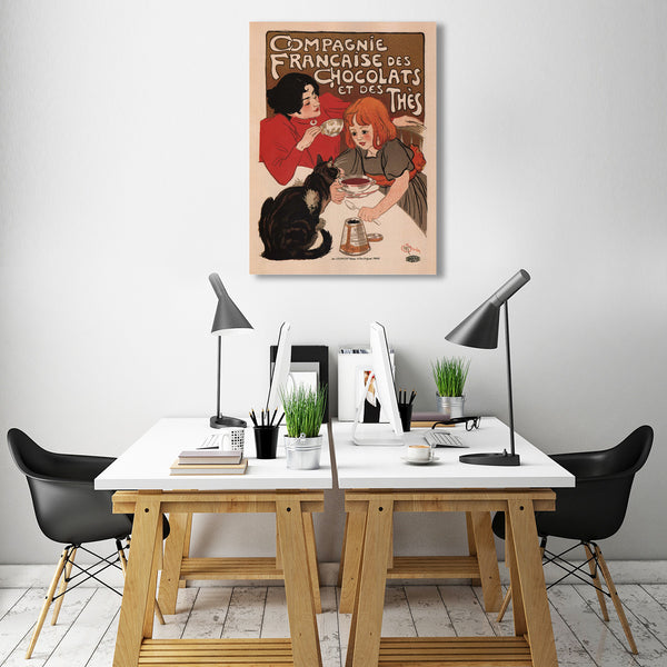 Compagnie Francais Des Chocolats Et Thes, Vintage Poster