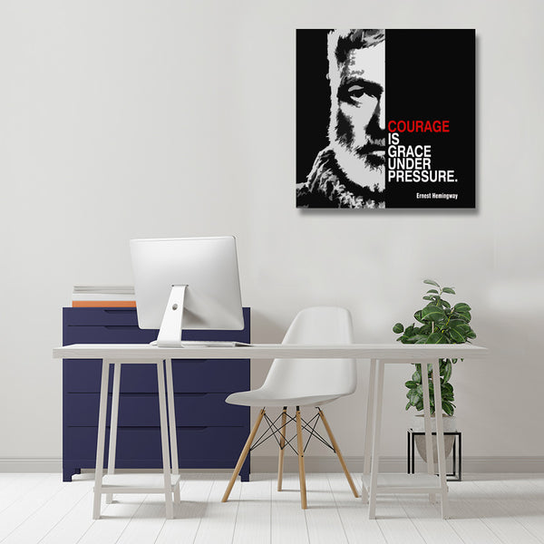 Ernest Hemingway Quote #1, Poster