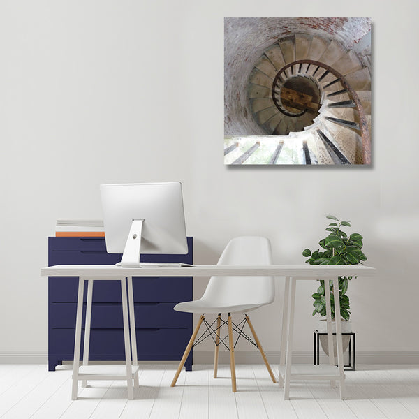 Grey Spiral Stairs, Photography