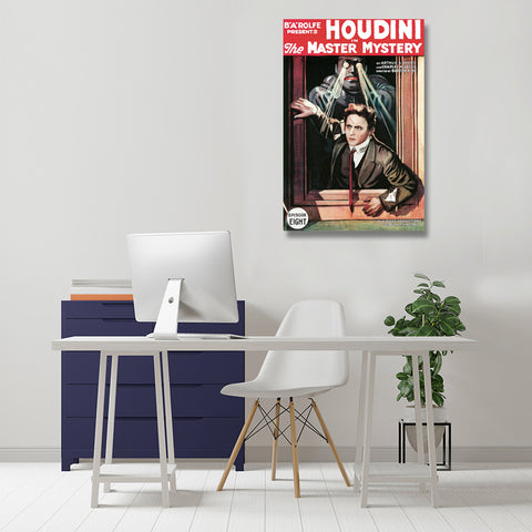 Movie Poster "The Master Mystery" With Harry Houdini