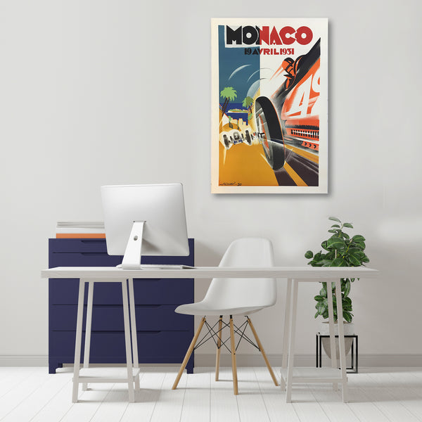 Vintage Monaco Racing, Poster