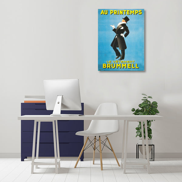 Au Printemps Brummell, Vintage Advertising Poster