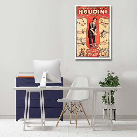 Harry Houdini Advertising Poster