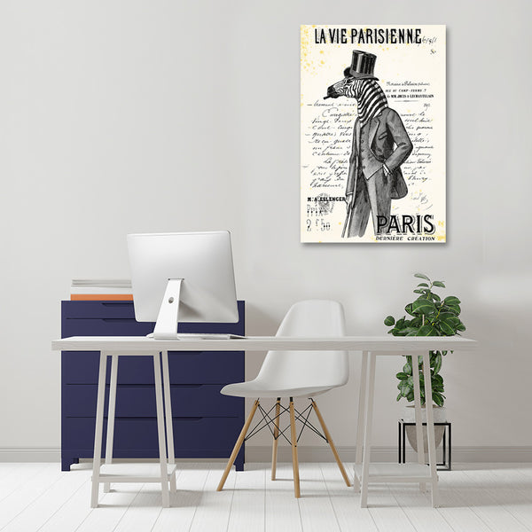La Vie Parisienne Zebra-Man, Vintage Poster