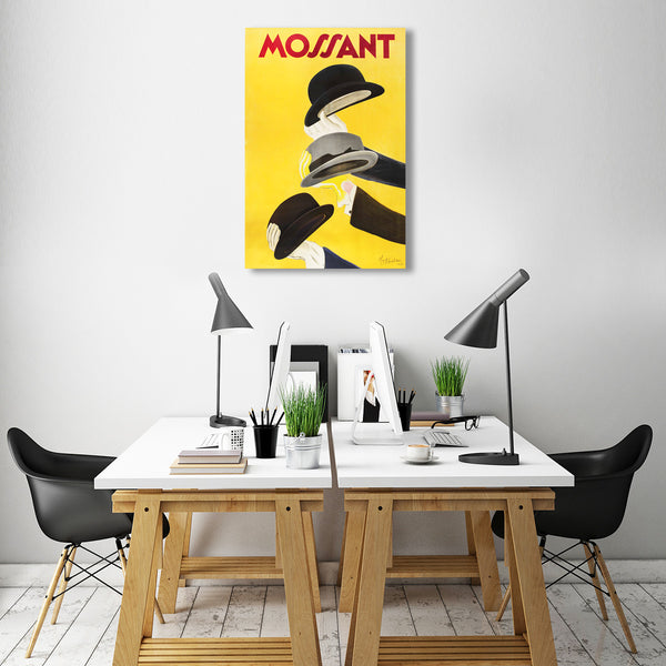 Mossant Hats (1938), Vintage Advertising Poster