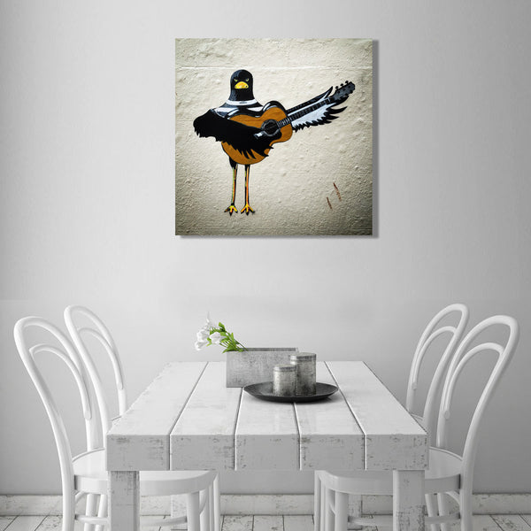 Bird with Guitar, Street Art
