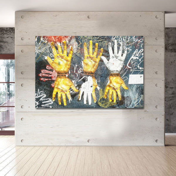 Colorful Hands, Graffiti