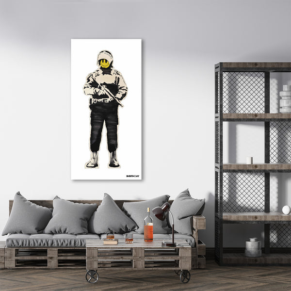 Banksy Happy Cop (Smiley Copper), Graffiti