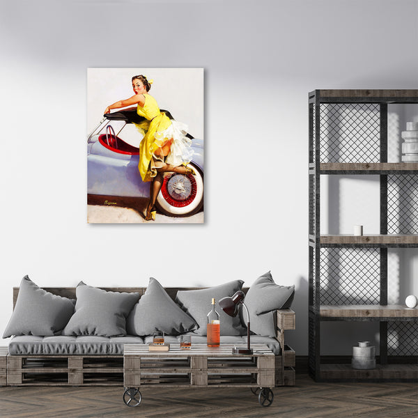 Pin-Up Girl, Car Cover Up