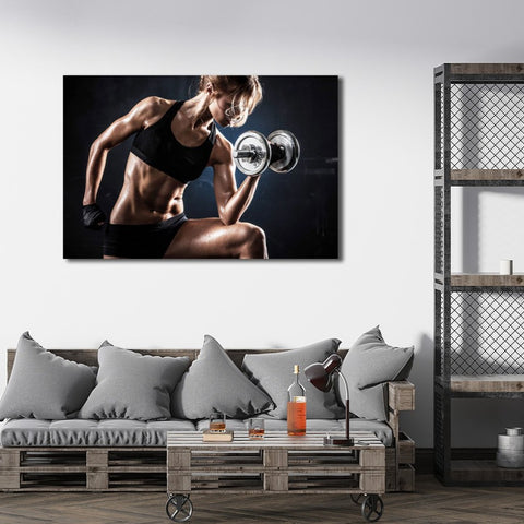 Women's Dumbbell Workout, Sport Photography