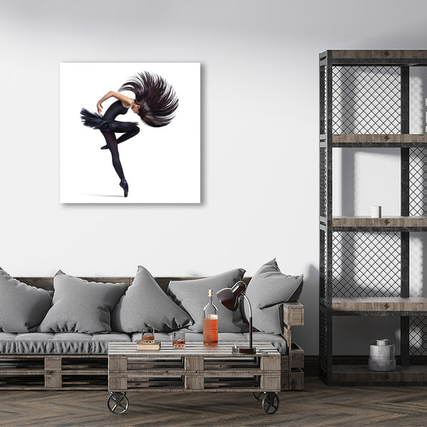 Dancer on White Background, Photography