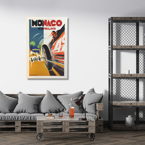 Vintage Monaco Racing, Poster
