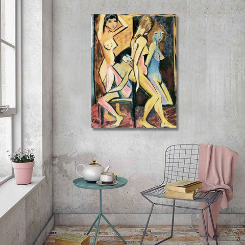 Four Nudes In Front Of The Mirror, Reproduction