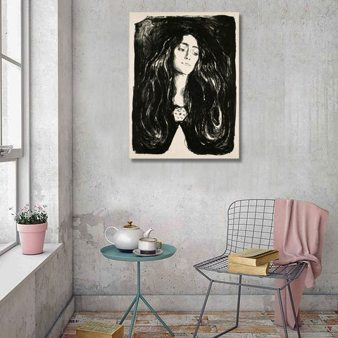 The Brooch. Portrait Eva Mudocci, Reproduction