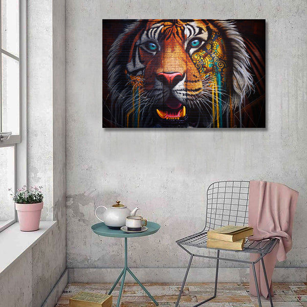 Tiger Multicolor, Street Art