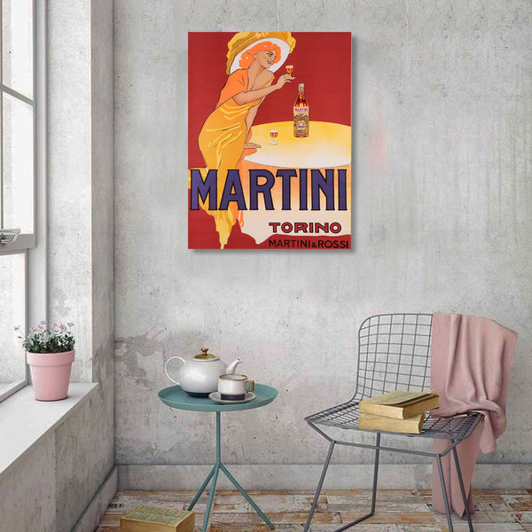 Martini Vermouth Torino, Vintage Advertising Poster