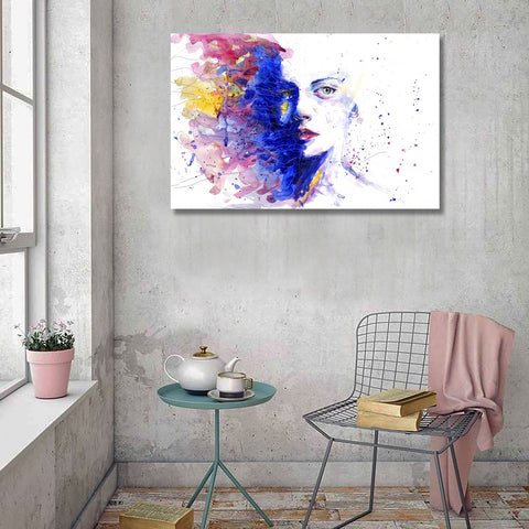 Watercolor Woman's Portrait