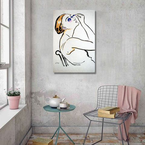 Woman Making Her Eyes, Reproduction