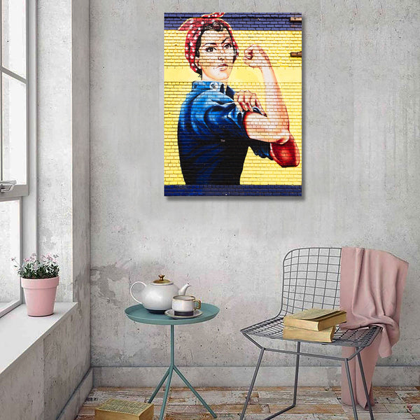 We Can Do It (Rosie the Riveter) Famous Poster, Graffiti