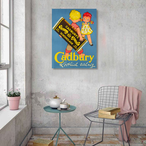 Cadbury Chocolate Vintage Poster
