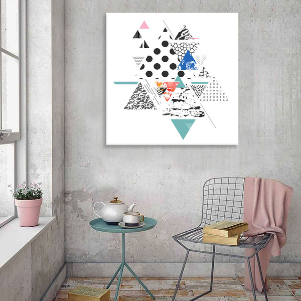 Memphis Style Abstract Design, Digital Art
