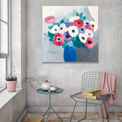 Flowers in Blue Vase, Reproduction