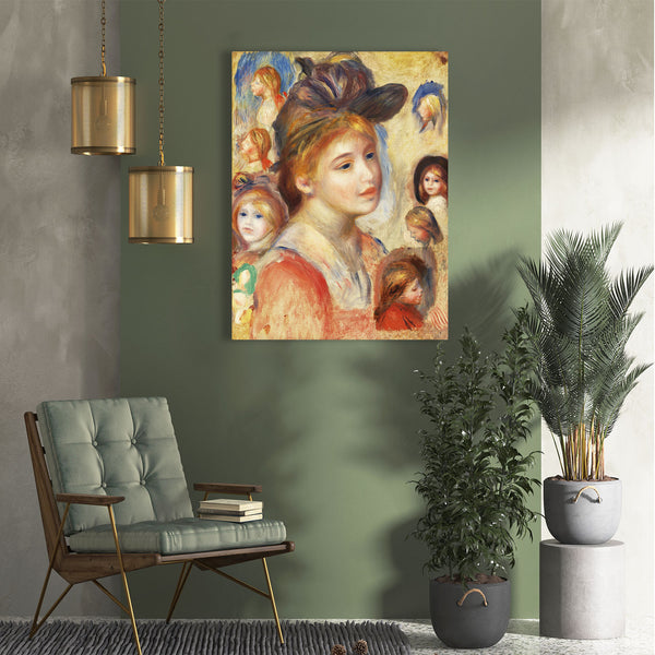 Study of Girls Heads, Reproduction